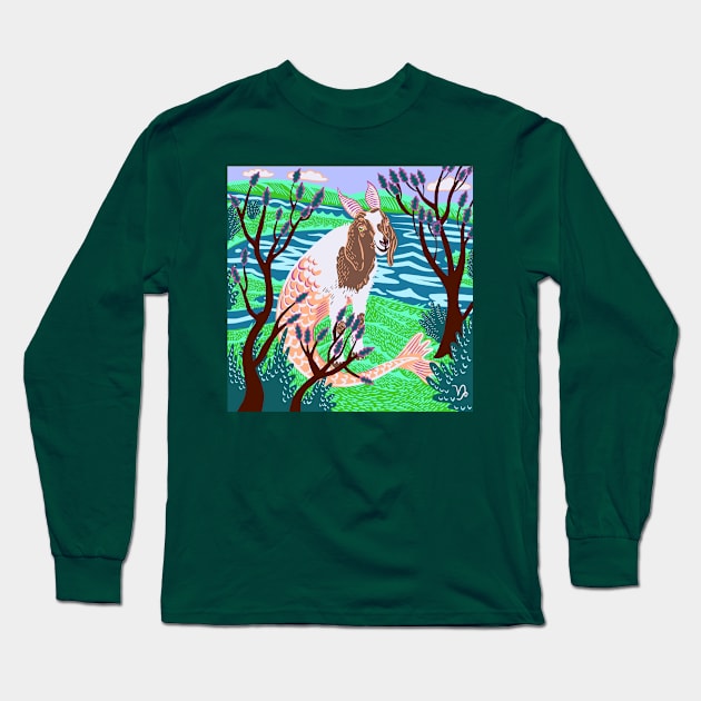 Capricorn Long Sleeve T-Shirt by Les Gentils